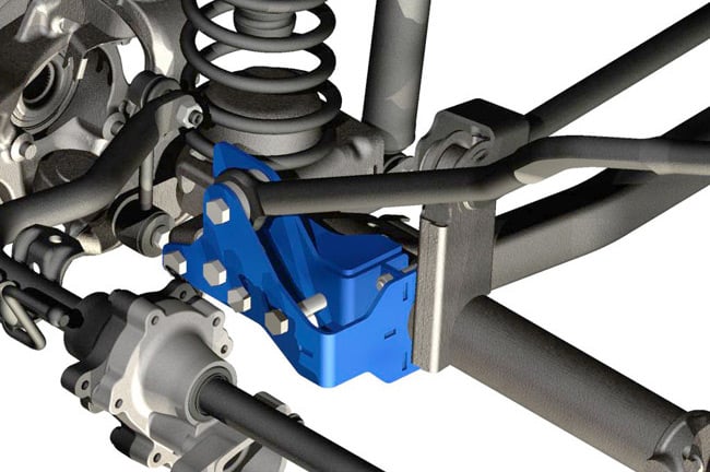 Jeep Wrangler Track Bar Bracket - Front - Rough Country - Track Bar Relocation Bracket - '07-'17